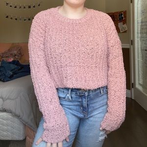 Fuzzy XL Pink Sweater